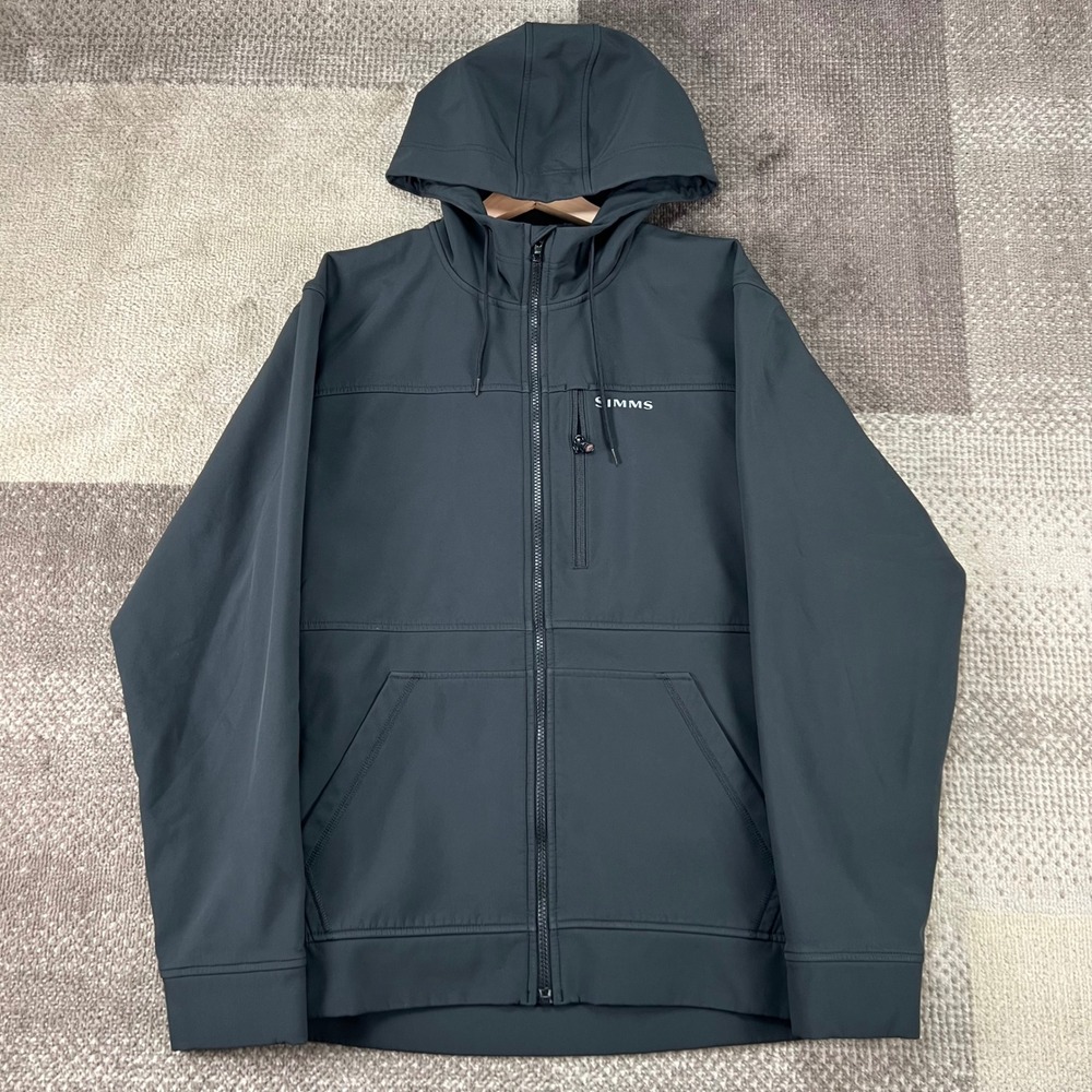 Simms Fishing Products Mens Rogue Hoody Softshell Jacket Black Medium